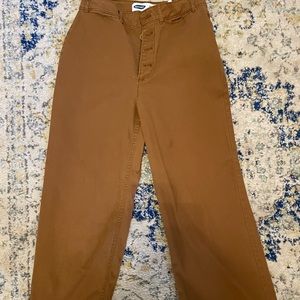 Old navy cropped wide leg pants size 4